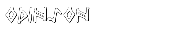 Odinson font preview